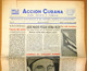 BP-324 CUBA ESPAÑA ANTICOMMUNIST NEWSPAPER ACCION CUBANA ESPAÑA PRINTING 5/NOV/1960. - [4] Themes