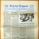 BP-328 CUBA ESPAÑA ANTICOMMUNIST NEWSPAPER ACCION CUBANA ESPAÑA PRINTING 23/FEB/1961. - [4] Thèmes