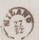1854 - Lettre Pliée Avec Correspondance De Milano Vers Marseille, France - Entrée Autriche Besancon - Taxe 10 - Sicilia