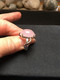 Bague En Argent Massif 950 Sertie D'une Pierre Rose .taille:53 - Rings