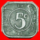 • OCCUPATION BY GERMANY (1941-1943) SUN: NETHERLANDS ★ 5 CENTS 1943! WILHELMINA (1890-1948)! LOW START ★ NO RESERVE! - 5 Cent