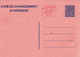 B01-314 AP - Entier Postal - Changement D'adresse N° 21 F 4.50F + 50c P010 - Addr. Chang.