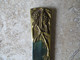 Ancien Coupe Papier Ouvre Lettre - Art Nouveau En Bronze Sculpté Très Belle Pièce à 2 Coloris Décor Végétal Belle Patine - Briefopener