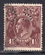 Australia 1915 -1923 - King George V - 1 1/2 - Perfin "OS" - Perfins