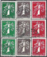 Schweiz Suisse 1939: "Zürich EXPO" Zu 228yR-238yR +NUMMER Mi 344y-354y + NUMÉRO Yv 329-339 Coils + # ⊙ (Zu CHF 570.00) - Coil Stamps