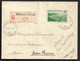 Monaco 1941 N°182 Seul Sur Lettre En Recommandé Contrôle Et Censure Pour L'Italie. - Postmarks