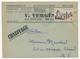 FRANCE - Env. En-tête "Ferronnerie - Quincaillerie BUTAGAZ - V.VERGES Montpellier" -  1956  S/ 12F Valentré - 1950 - ...
