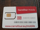 FRANCE/FRANKRIJK   SIM  GSM CARD CARREFOUR MOBILE   WITH CHIP     ** 4747** - Voorafbetaalde Kaarten: Gsm