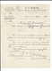 1892 PARIS - L UNION POUR MME VEUVE AMOUROUX A PERPIGNAN - LETTRE COMMERCIALE A ENTETE - 1876-1898 Sage (Type II)