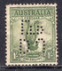 Australia  1932 Superb Lyrebird - Perfin "DJ...." - Perforiert/Gezähnt