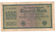 WW2 Germany Nazi Propaganda FORGERY Overprint On Genuine 1000 Mark 1923 Banknote VF - Altri & Non Classificati