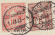 SCHWEIZ 1883 5 C Dunkellilabraun U 10 C Rosakarmin Kreuz Selt MiF Pra.-NN ABART - Errors & Oddities