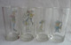 SERIE COMPLETE DE 4 VERRES LUCKY LUKE PUBLICITAIRES ATLAS 2004 - Verre - Art De La Table