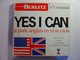 METHODE D'ANGLAIS BERLITZ - YES I CAN - 1 LIVRE ET 3 CASSETTES 3 K7 - COMPLET - Audio-Video