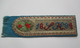 Old Unique Bookmark,Handmade,Needlework,Embroidery,Cross Stitch,Wool,Paper,Cloth Or Fabric-Flower,Initial 1884. - Tappeti & Tappezzeria