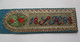 Delcampe - Old Unique Bookmark,Handmade,Needlework,Embroidery,Cross Stitch,Wool,Paper,Cloth Or Fabric-Flower,Initial 1884. - Tapijten