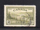 XP2894 - CANADA' 1946, 20 Cents N. 220 Usato: Perfin Perfins - Perfins