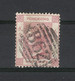 HONG KONG  /  Y. & T.  N° 33 A  /  REINE  VICTORIA  2 Cents  /  Oblitération Noire  B 62 - Usati