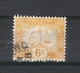 HONG KONG  /  Y. & T.  N° 4  ( Timbre-taxe ) /  6 CENTS  Orange - Strafport