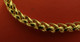 Bracelet Maille Ronde En Métal Doré De Belle Qualité (C) - Armbänder