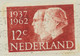 NIEDERLANDE 1962 Silberhochzeit Königin Juliane Und Prinz Bernhard 12 C O ABART - Variétés Et Curiosités