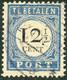 NIEDERLANDE PORTO 1894/1910 Kleine Ziffern, Wertangabe Im Kreis 12 1/2 Cent VAR - Impuestos