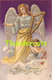 CPA EN RELIEF GAUFREE  ANGE GARDIEN EMBOSSE CARD GUARDIAN ANGEL - Angels