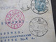 Russland / Polen 1910 Bapwaba / Warschau Einschreiben R-Zettel No 14 Varsovie 2 Nach Nürnberg Mit Vielen Stempeln - Covers & Documents