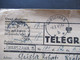 Polen 6.10.1945 (nach Kriegsende) Telegram Aus Lublin Nach Warschau Mit Stempel Ra1 Warszawa 5 Und 2 Weitere Stempel - Covers & Documents