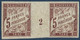 France Colonies Générales Taxe N°17*/** 5fr Marron En Paire Millésimée 2 Superbe Fraicheur ! RRR Signé Calves - Postage Due