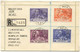 1939-64 NOUVELLES HEBRIDES 3 LETTRES RECOMMANDEES AVEC ETIQUETTES DE RECOMMANDATION DIFFERENTES - Covers & Documents