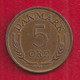 DANEMARK - 5 ORE - 1960. - Danimarca