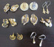 8 Paires De Boucles Et Clips D'oreilles - Fantaisie Vintage - Boucles D'oreilles