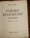 Poésies Religieuses Inconnues Jean Racine. 1954. Edition Originale. - Auteurs Français