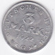 République De Weimar 3 Mark 1922 G KARLSRUHE  , En Aluminium - 3 Marcos & 3 Reichsmark