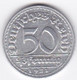 République De Weimar 50 Pfennig 1921 D MUNICH  , En Aluminium - 50 Renten- & 50 Reichspfennig