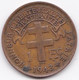 CAMEROUN FRANCAIS .1 FRANC 1943. BRONZE. LEC 14 - Cameroon