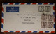 1948 Iraq Air Mail Cover Enveloppe Czechoslovakia Irak Bloc Registered Par Avion Recommandé Tchequie Kraslice - Iraq