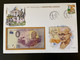 Euro Souvenir Banknote Cover Mahatma Mohandas Gandhi India 150th Anniversary Angola Banknotenbrief - Mahatma Gandhi