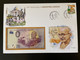 Euro Souvenir Banknote Cover Mahatma Mohandas Gandhi India 150th Anniversary Angola Banknotenbrief - Private Proofs / Unofficial