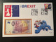 Euro Souvenir Banknote Cover Brexit United Kingdome Central Africa European Union Banknotenbrief - Altri & Non Classificati