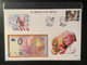 Delcampe - Euro Souvenir Banknote Cover Pape Pope Pape John Paul Johannes Jean II 100th Anniversary Vatican Djibouti Banknotenbrief - Dschibuti (1977-...)