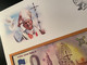 Euro Souvenir Banknote Cover Pape Pope Pape John Paul Johannes Jean II 100th Anniversary Vatican Djibouti Banknotenbrief - Privatentwürfe