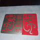 Macau-(3maca002223)-Red-animal Back Ground In Painting-(mop100)-(8)-used Card+1card Prepiad Free - Macao