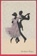 Carte Postale Représentant Une Silhouette - Un Beau Valseur  -12 ( Voir Verso ) - Scherenschnitt - Silhouette
