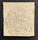 Medaillon 3 Perkamentpapier Gestempeld P121 TUBIZE - 1849-1850 Médaillons (3/5)
