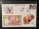 Delcampe - Euro Souvenir Banknote Cover Pape Pope Pape John Paul Johannes Jean II 100th Anniversary Vatican Djibouti Banknotenbrief - Päpste