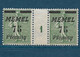 Semeuse Lignée, Memel N°66, Paire Millésime 1 - Unused Stamps