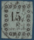 France Colonies Taxe Guadeloupe N°4 15c Bleu Pale Obl De Grand Bourg (Marie Galante) & Variété Signé Calves - Timbres-taxe