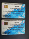 FRANCE/FRANKRIJK  SET 2X CHIPCARD  50 UNITS + 120 UNITS ESEMBLE VOCAL EUROPEAN      WITH CHIP     ** 4801** - Per Cellulari (telefonini/schede SIM)